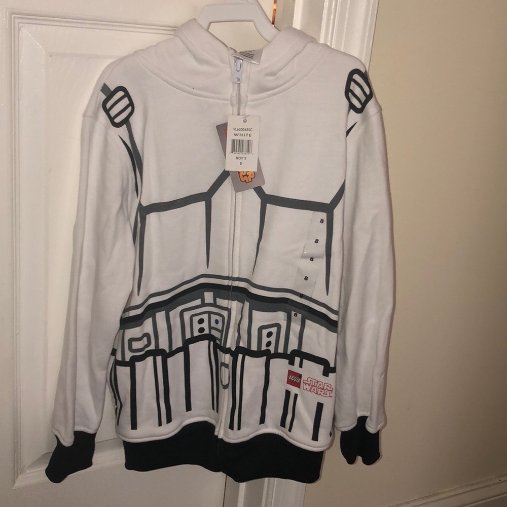 LEGO Star Wars boy’s storm trooper hoodie white 8